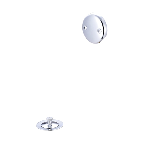 Central Brass Trim Kit for 1645 Bath Drain Series, Polished Chrome CS-66001 - main